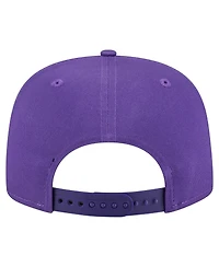 New Era Men's Purple Los Angeles Lakers Team Text Golfer Snapback Hat