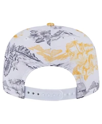 New Era Men's White Pittsburgh Pirates Printed Island Golfer Snapback Hat