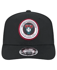 New Era Men's Black Arizona Diamondbacks Circle Patch 9SEVENTY Stretch-Snap Hat