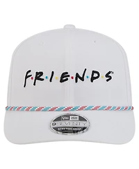 New Era Men's White Friends Rope 9SEVENTY Stretch-Snap Adjustable Hat