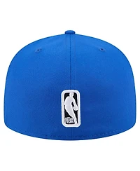 New Era Men's Blue Dallas Mavericks State Stitch 59FIFTY Fitted Hat