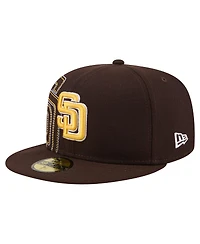 New Era Men's Brown San Diego Padres Yarn Stitch 59FIFTY Fitted Hat
