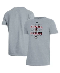 Under Armour Big Boys and Girls Gray South Carolina Gamecocks 2025 Ncaa Women's Basketball Tournament March Madness Final Four Locker Room T-Shirt