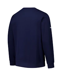 Stitches Men's Navy Milwaukee Brewers Lightweight Crew Sweatshirt