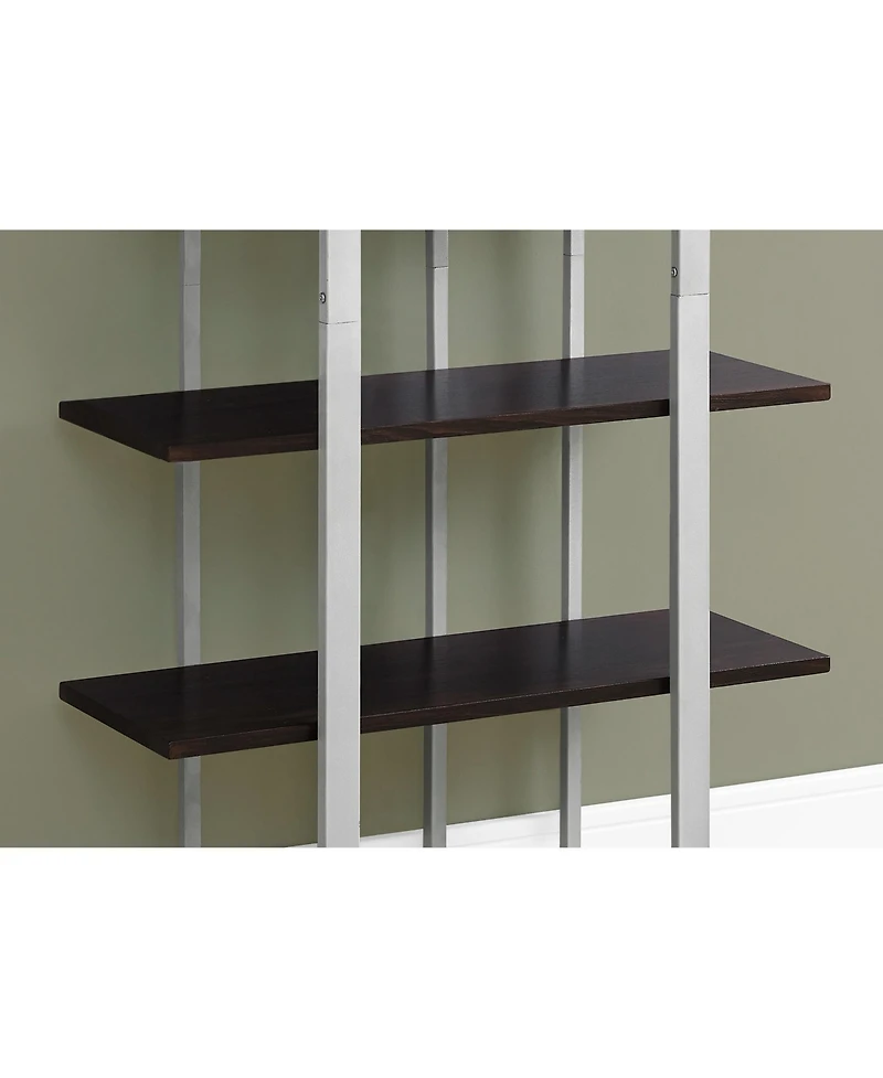 Metal 4-Tier Bookshelf – Open Shelving Unit for Home or Office