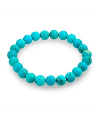 Bling Jewelry Natural Multi Color Round Beads 8MM Strand Stackable Stretch Bracelet