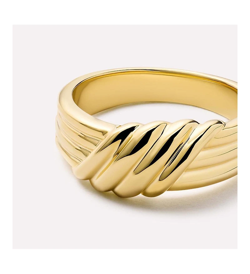 Ana Luisa Gold Band Ring - Lydia