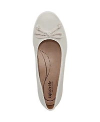 LifeStride Women's Maura Round Toe Ballerina Flats