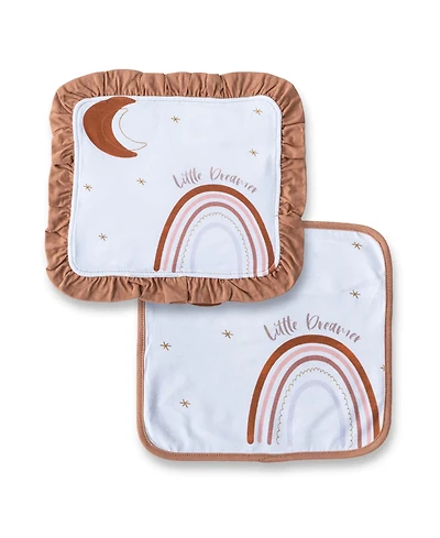 Earth Baby Outfitters Boys and Girls 2-Pack Luxe Security Blanket Set