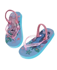 Disney Toddler Girls Stitch and Angel Dual Sizes Flip Flop Slippers