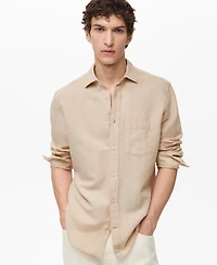 Mango Men's Classic-Fit Linen Shirt