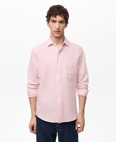 Mango Men's Classic-Fit Linen Shirt