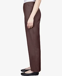 Alfred Dunner Petite Mid-Rise Casual Pants