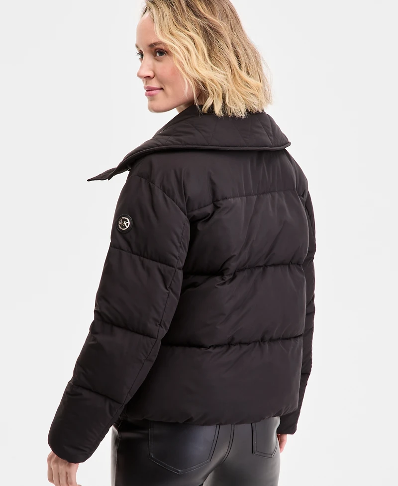 Michael Kors Women's Drawstring-Collar Puffer Coat