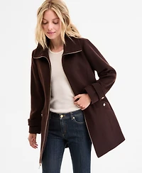 Michael Michael Kors Women's Collared Zip-Front Coat