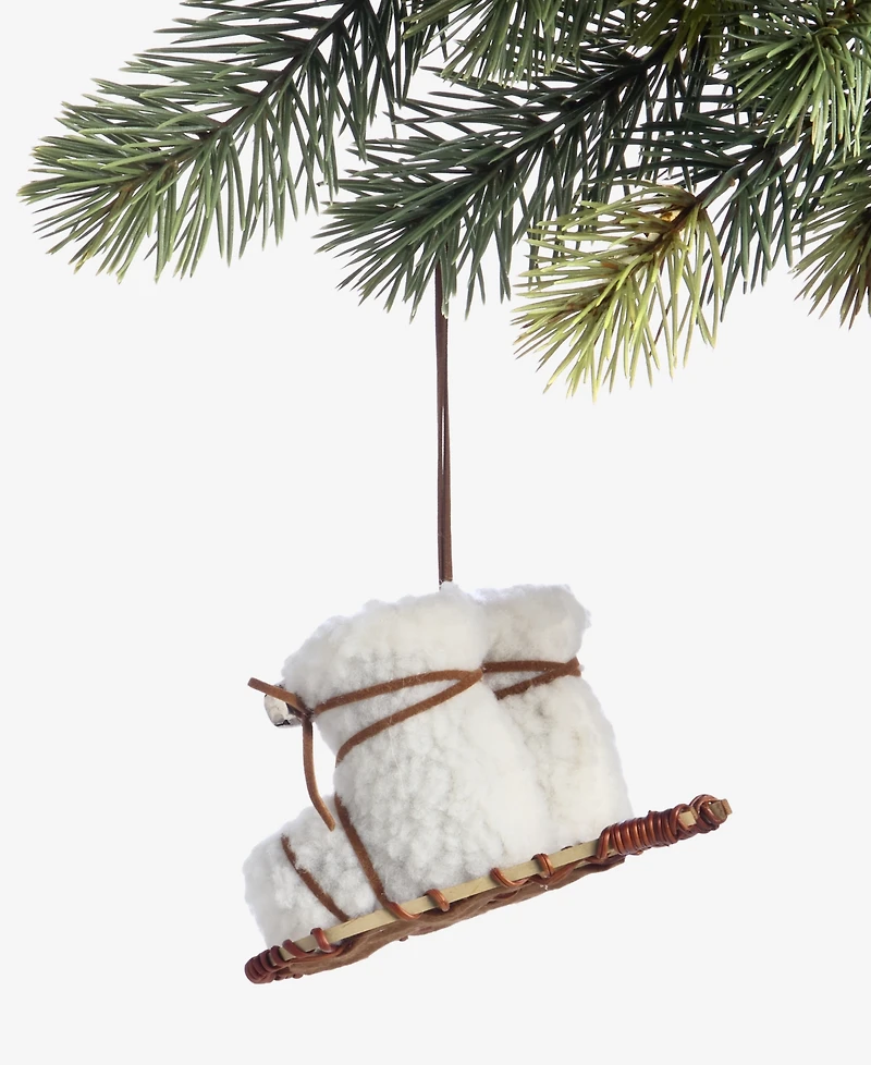 Holiday Lane Nordic Wonderland Snowshoes Ornament, Macy's Exclusive