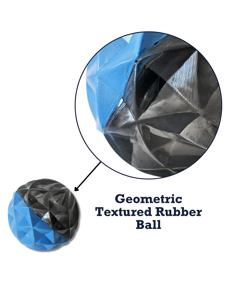 Country Living Geometric Design Textured Ball Dog Chew Toy