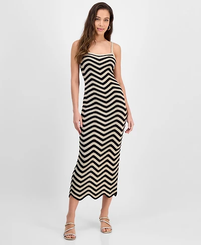 Guess Women's Vera Chevron Lace-Up Dress