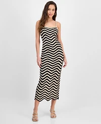 Guess Women's Vera Chevron Lace-Up Dress