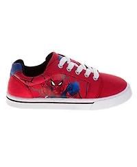 Spider-Man Little and Big Boys Lace Up Canvas Sneakers