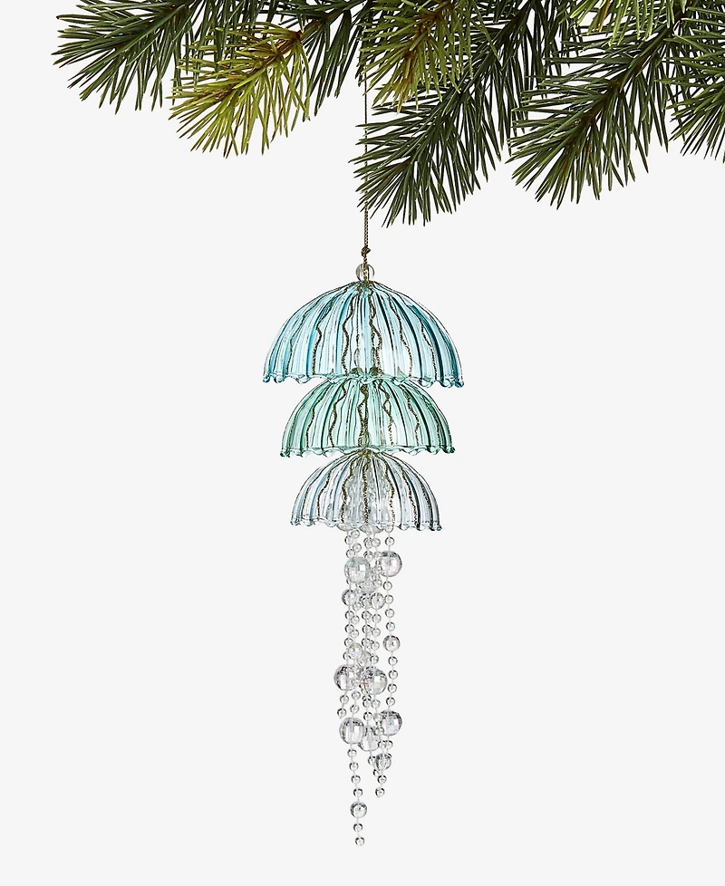Holiday Lane Seaside Jellyfish Tiered Beaded Ornament, Macy's Exclusive