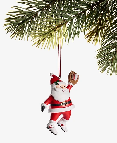 Holiday Lane Sports Baseball Santa Ornament, Macy's Exclusive