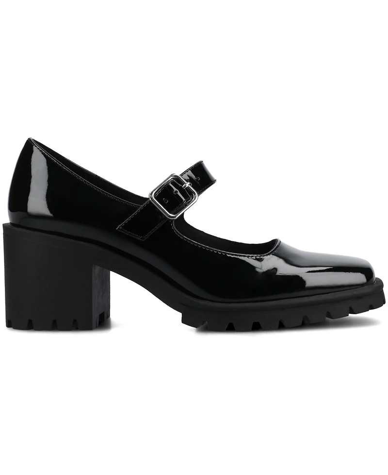 Journee Collection Women's Gladys Square Toe Mary Jane Pumps