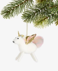 Holiday Lane Tiny Tidings Felt Unicorn Ornament, Macy's Exclusive