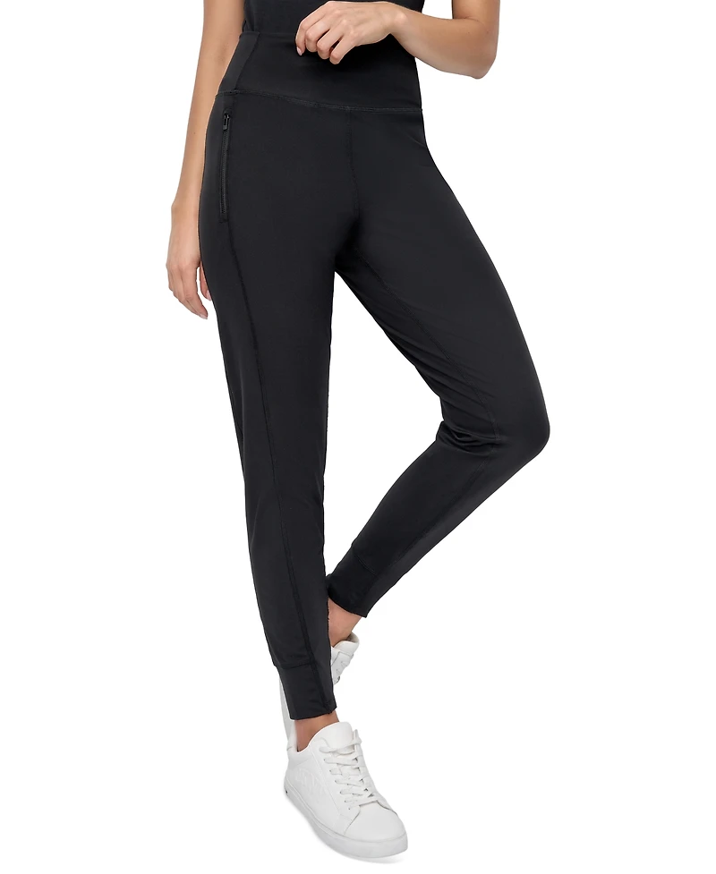 Dkny Sport Women's Balance Zip-Pocket Compression Joggers