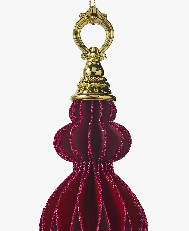 Holiday Lane Berry Tones Paper Finial Ornament, Macy's Exclusive