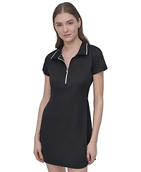 Dkny Sport Women's Court Pique Knit Polo Dress