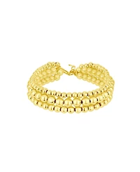 And Now This Triple Row Bead Bracelet