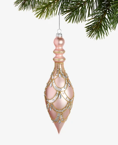 Holiday Lane Glass Finial Ornament, Macy's Exclusive
