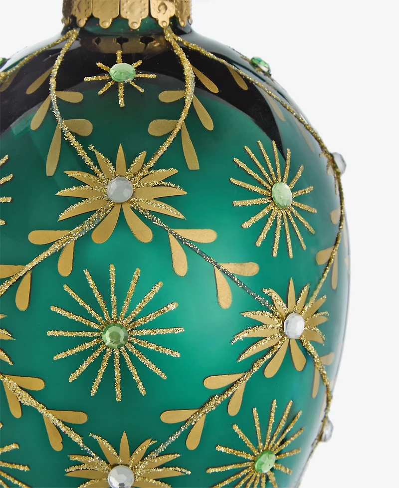 Holiday Lane Gilded Glamour Jeweled Egg Ornament, Macy's Exclusive