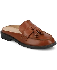 Journee Collection Women's Azura Tassel Round Toe Comfort Mule Loafer