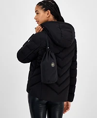 Michael Kors Women's Hooded Bibbed Packable Puffer Coat