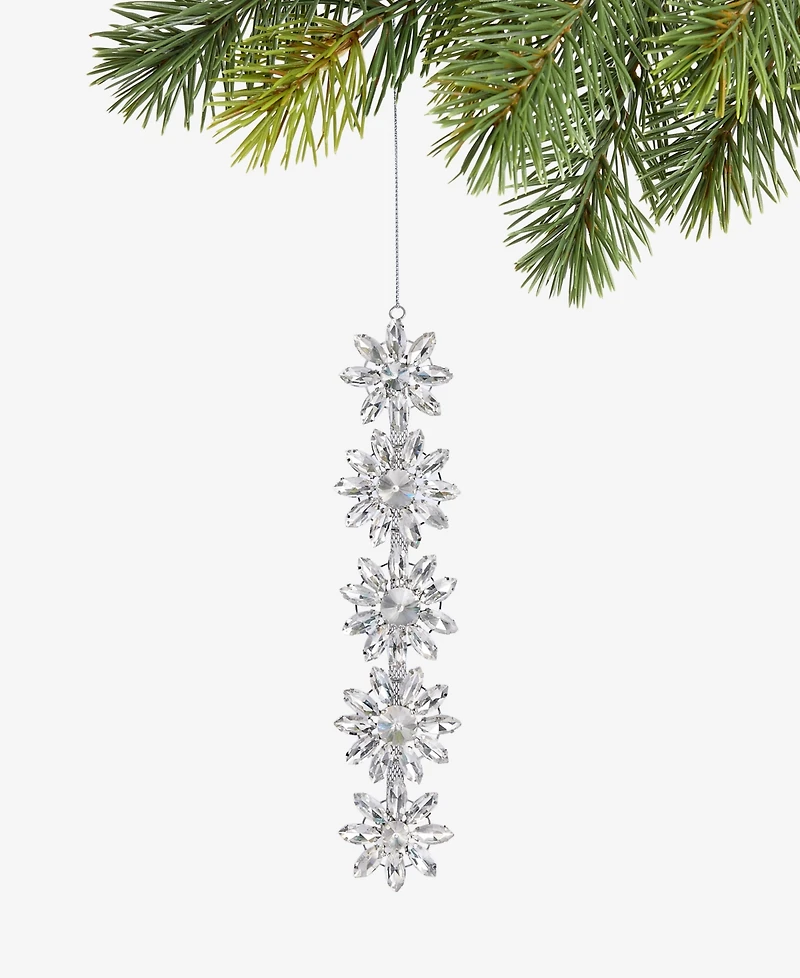 Holiday Lane Jeweled Classics Snowflake Cluster Ornament, Macy's Exclusive
