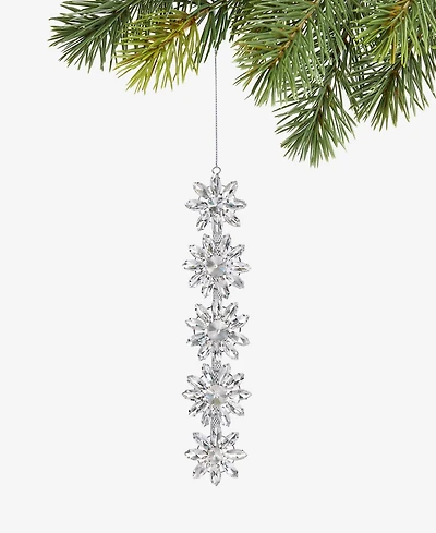 Holiday Lane Jeweled Classics Snowflake Cluster Ornament, Macy's Exclusive