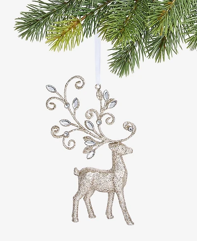 Holiday Lane Jeweled Classics Deer Embellished Ornament, Macy's Exclusive
