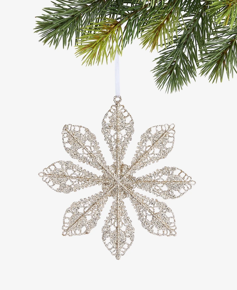 Holiday Lane Jeweled Classics Iron Snowflake Ornament, Macy's Exclusive