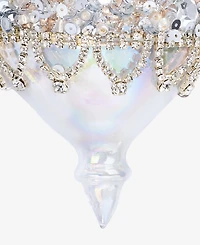 Holiday Lane Jeweled Classics Glass Onion Drop Ornament, Macy's Exclusive