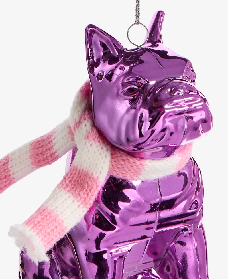 Holiday Lane Eclectic Charm Pink Glitter Dog Ornament, Macy's Exclusive