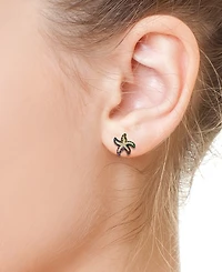 Effy Multi-Sapphire (5/8 ct. t.w.), Green Garnet (1/6 ct. t.w.), & Diamond( 1/6 ct. t.w.) Starfish Stud Earrings in 14k Gold