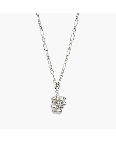 Sterling Silver Isabelle Cluster Pendant Chain Necklace