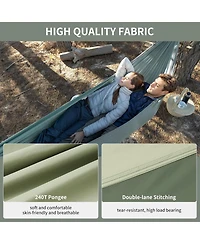Naturehike Swing Hammock 1-Person Camping Hammock Sturdy Portable Durable Swing 180kg Load Capacity for Outdoor, Trekking, Travelling, Garden