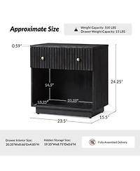 Lolita 1-Drawer Nightstand