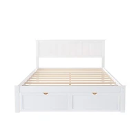 Platform Bed in Solid and Engineered Wood for Modern or Classic Bedrooms