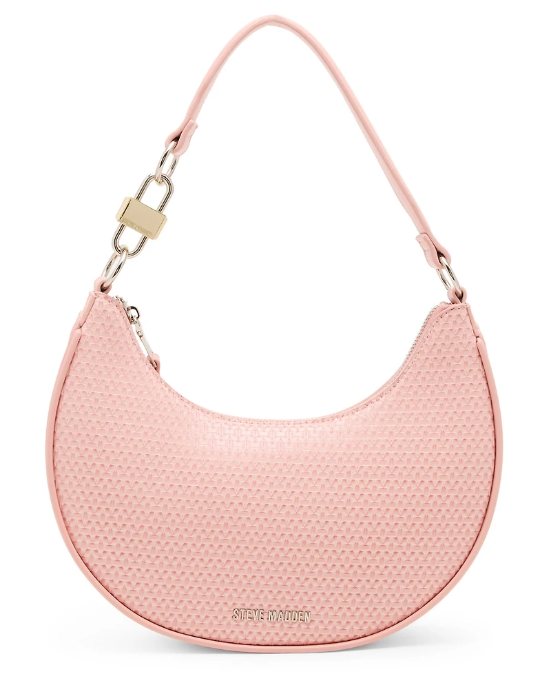 Steve Madden Lohan-w Embossed Woven Small Hobo Bag