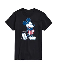 Airwaves Men's Disney Mickey Mouse American Short Sleeve T-Shirt