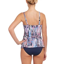 Lascana Women's Print Underwire Tankini Swimsuit Top